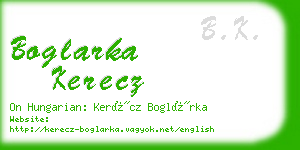 boglarka kerecz business card